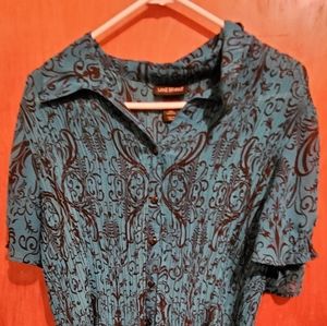 Green Blouse from Lane Bryant